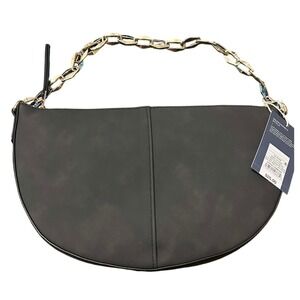 Universal Thread Shoulder Bag Black Chain Strap Crescent‎ Moon Style